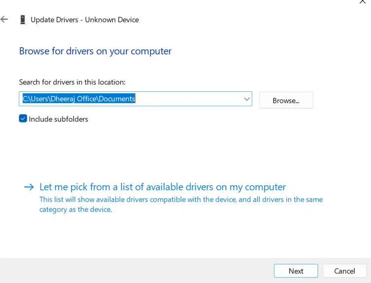 Search for drivers location