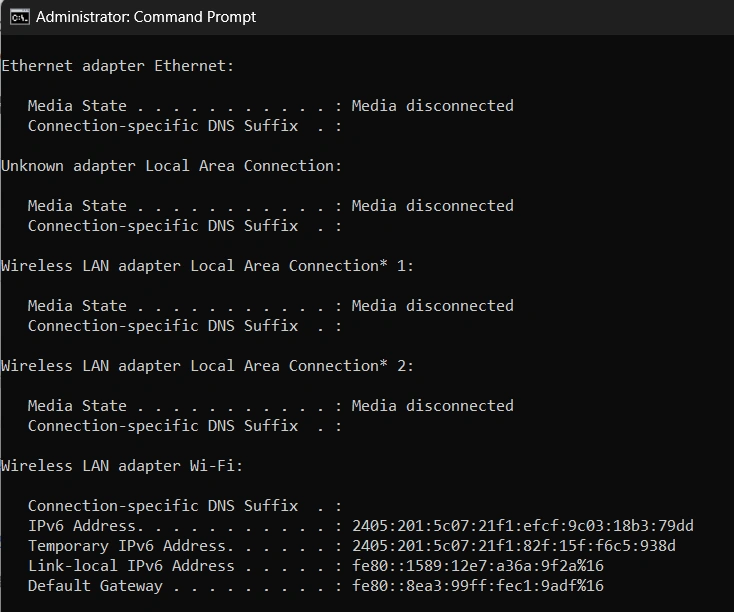 local area connection
