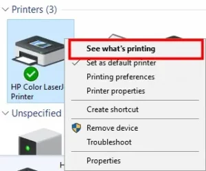 See what’s printing