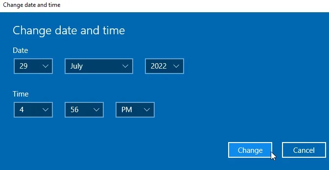 change-date-and-time