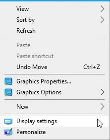 Select Display settings