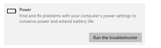 run troubleshooter