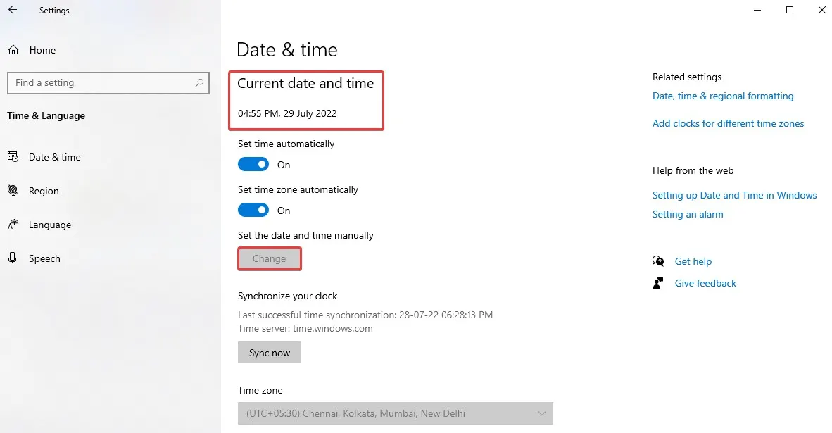 windows-date-and-time