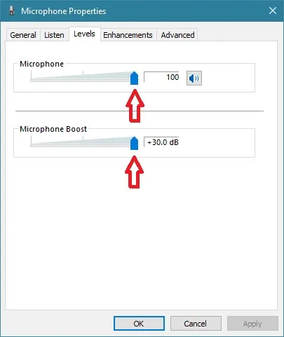 microphone properties