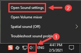 open-sound-setting