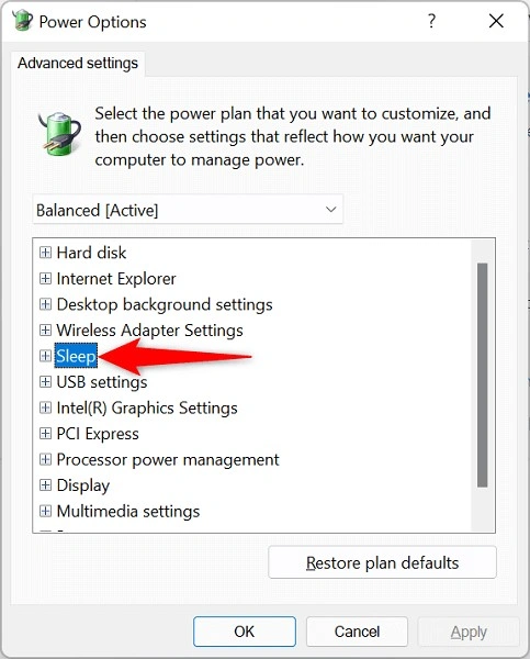 power option