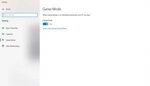 game mode on