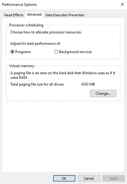 program option