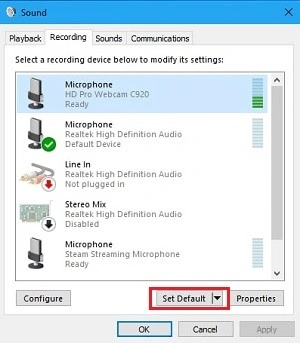 sound setting 1