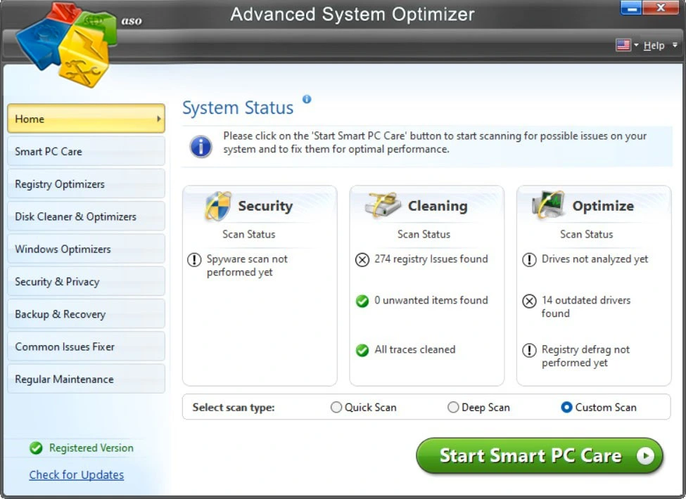 Advanced system optimizer