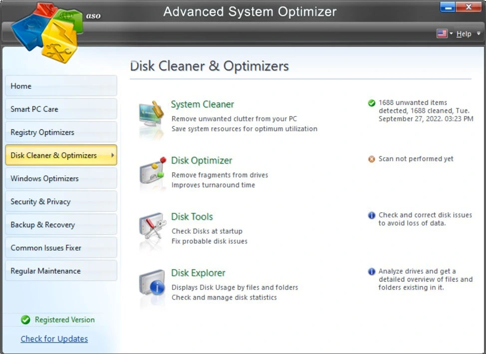 ASO Disk cleaner