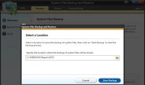 restore location