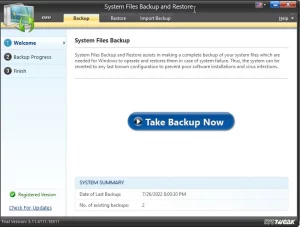 system file backup