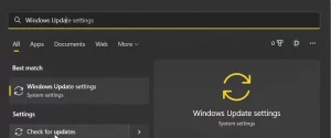 windows update setting