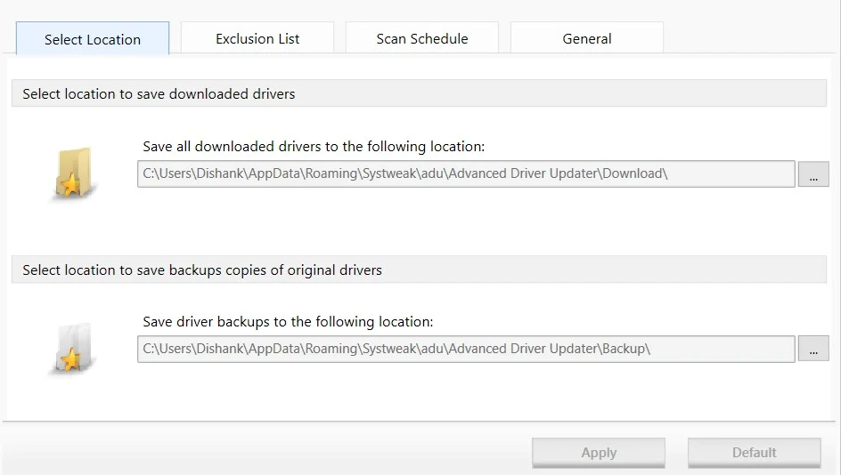 Access to Downloaded Drivers