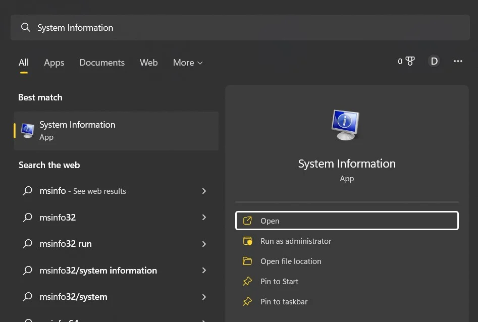 open-system-information-