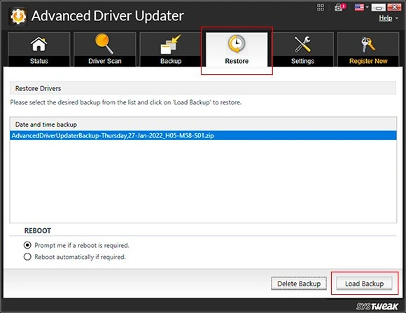 restore drivers