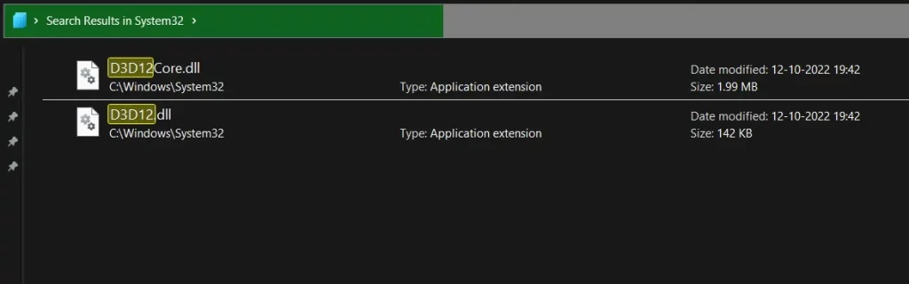 system 32 files