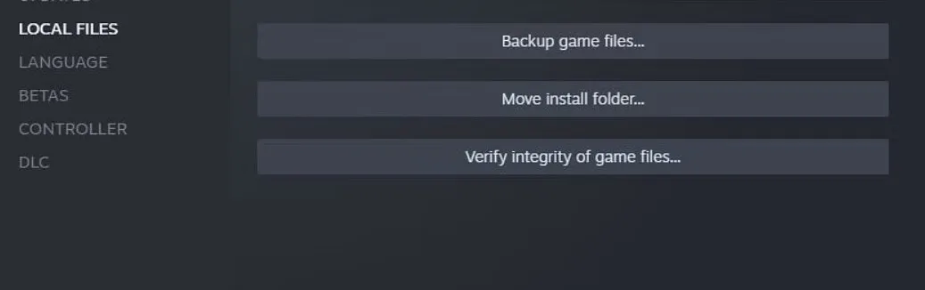 local file setting