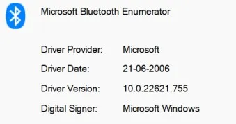 microsoft bluetooth enumerator