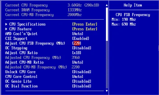 enter BIOS menu on PC