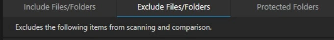 exclude folder