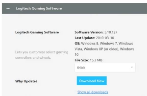 logitech gaming software
