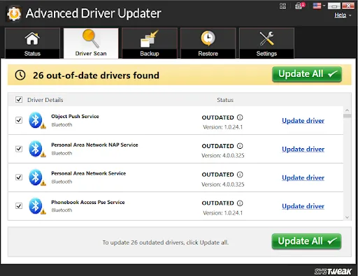 outdated drivers found