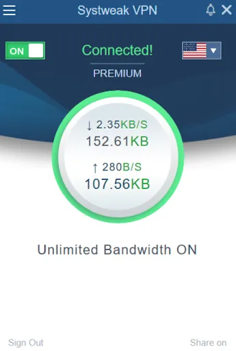 vpn connected to hide ip