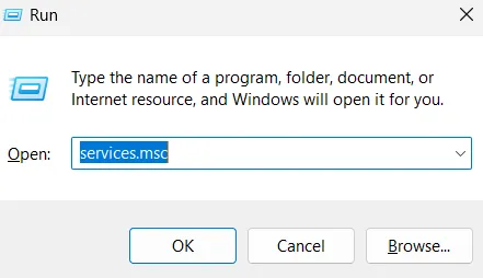 Open Run Search Box