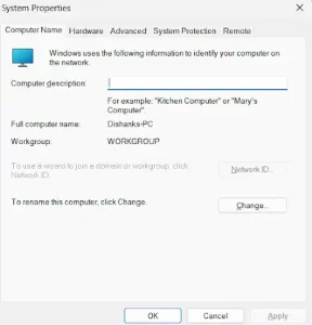 System properties