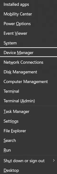 device manager