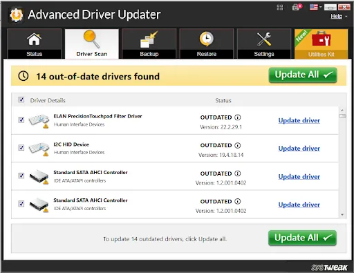 scan pc for outdated driver