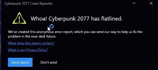 Cyberpunk 2077 Keep Crashing on PC