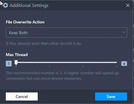 EXIF data and output path