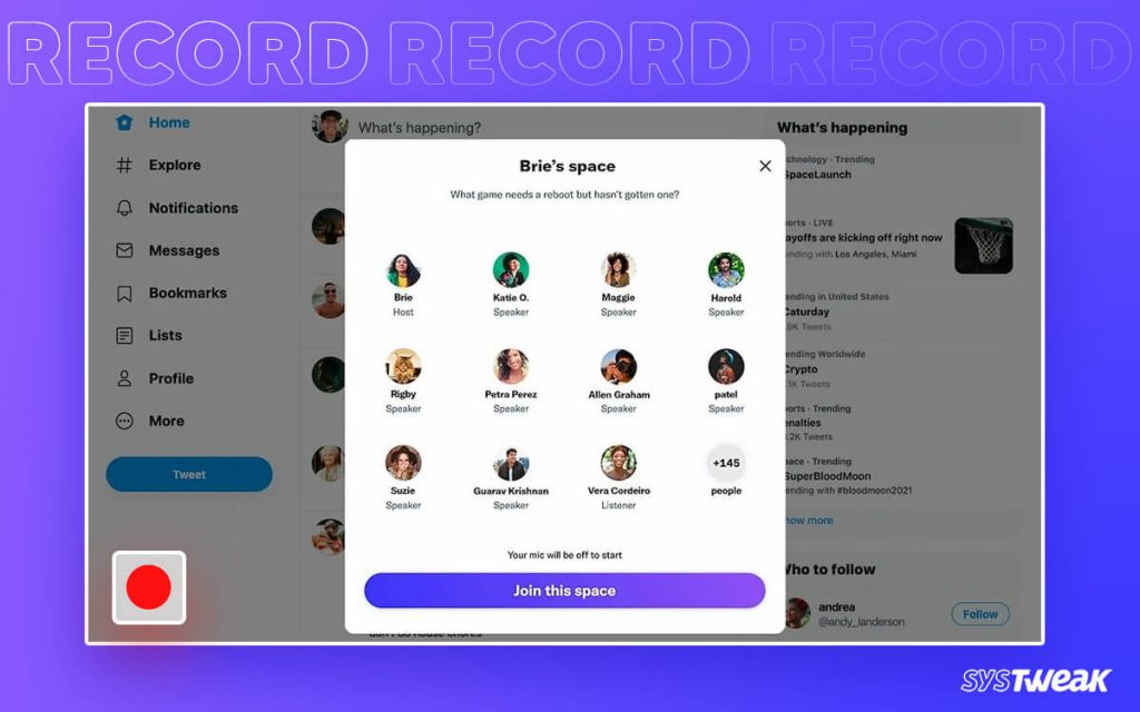 How to Record Twitter Spaces on a Desktop