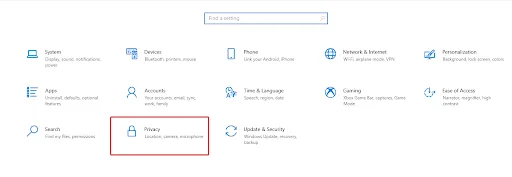 Privacy option