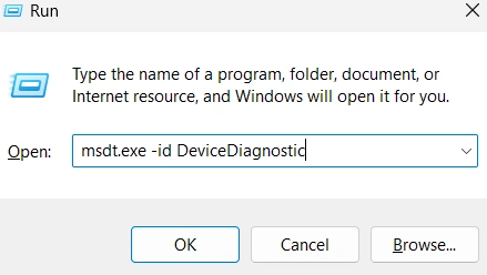 Type Command in Run Search Bar to Fix Unknown USB Device Error