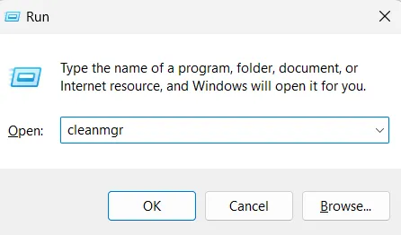 Type command in run search bar to bring up pop-up for Windows Memory Diagnostic