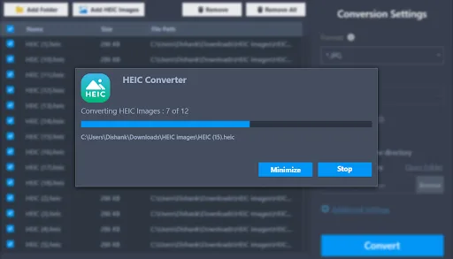 click the Convert