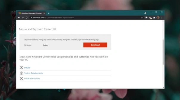 download Microsoft Mouse and Keyboard Center