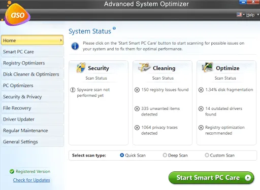 advanced system optimize