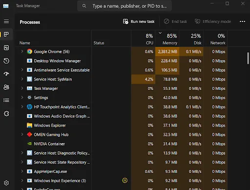 Open Task Manager