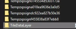 TileDataLayer subfolder find