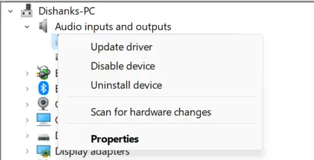 Update driver option