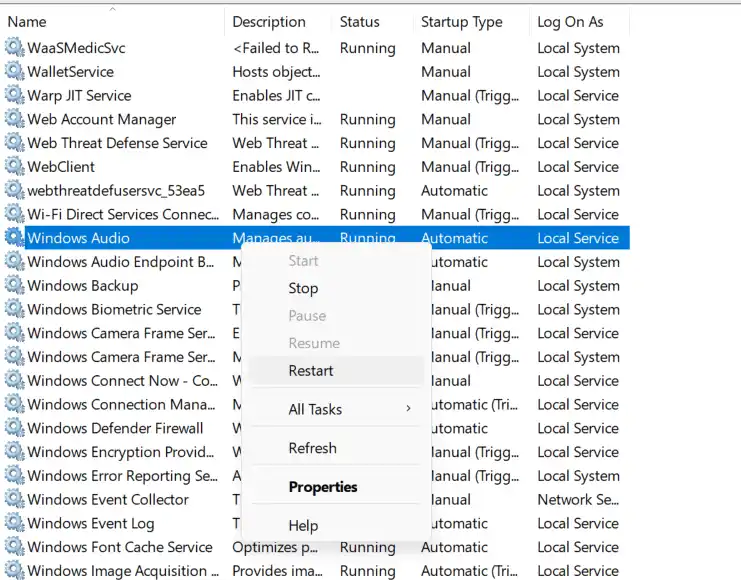 Windows Audio