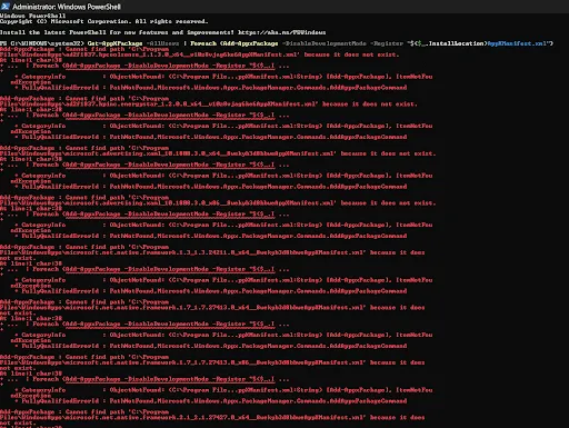 command running
