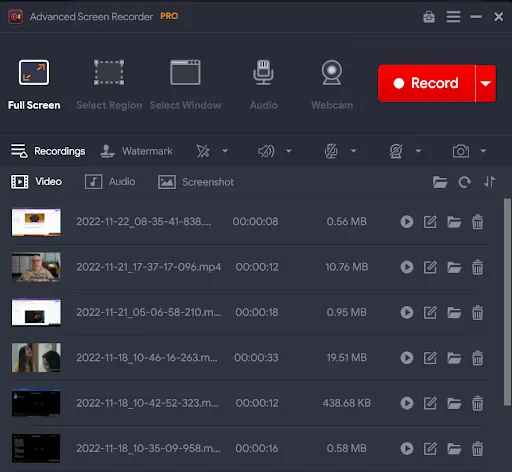 Advanced Screen Recorder