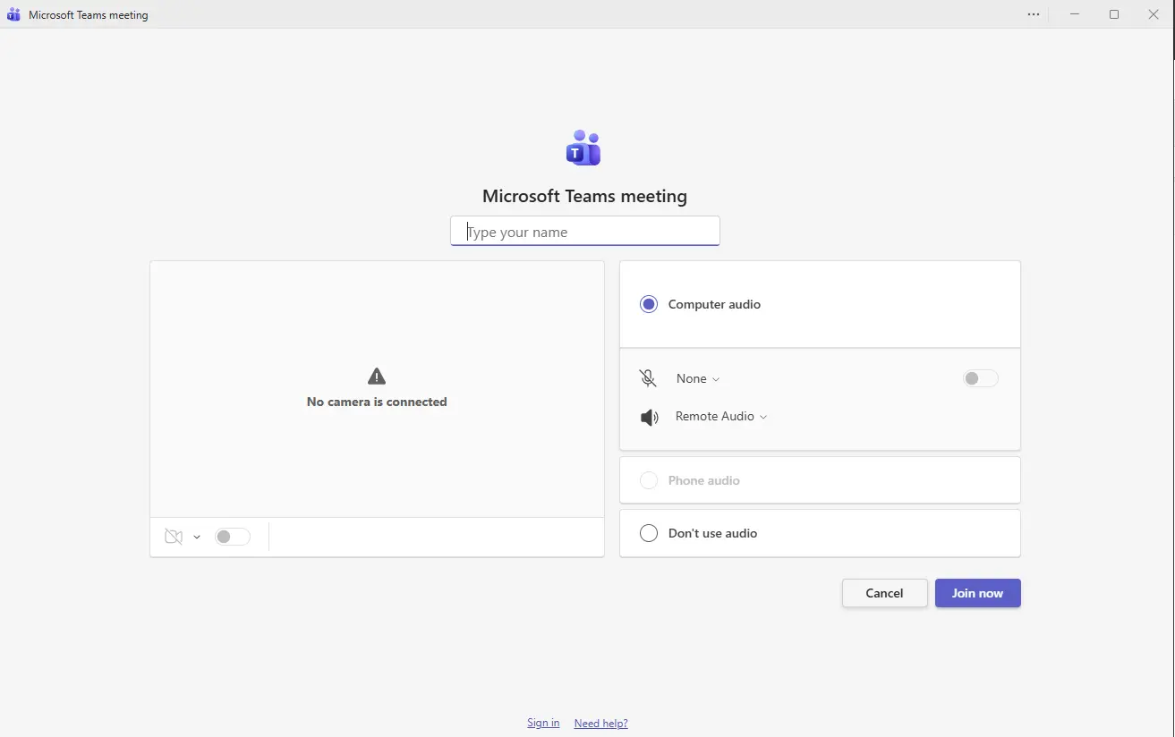 Microsoft teams meeting active screen