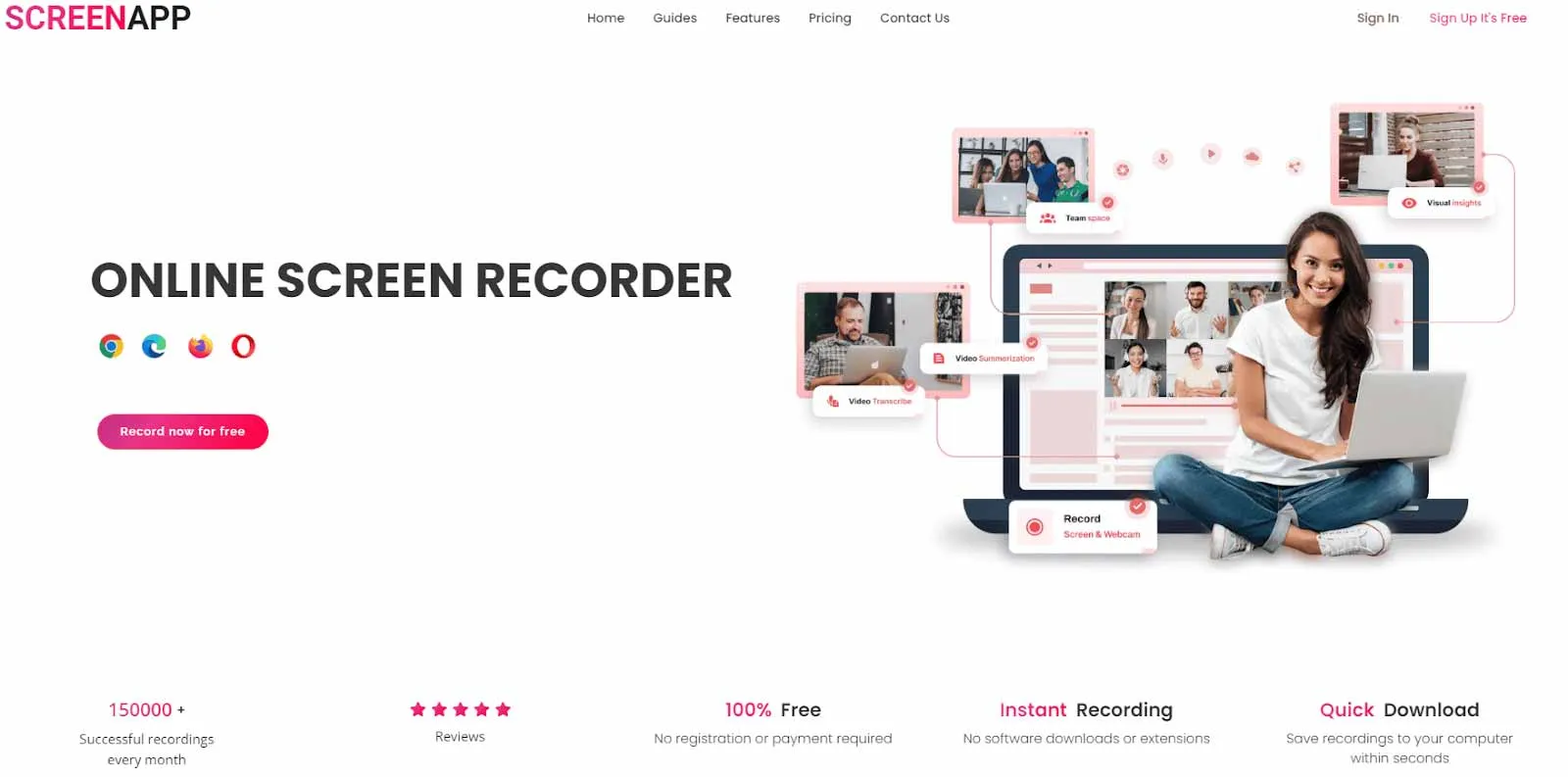 Screenapp.io streaming video recorder